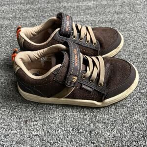 Stride Rite Brown and Tan Kids Sneakers